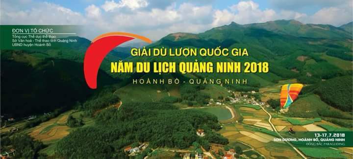 Giải Dù lượn Quốc gia năm 2018 là sự kiện nằm trong chuỗi các hoạt động Chào mừng năm Du lịch Quốc gia Hạ Long - Quảng Ninh 2018
