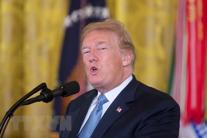 Tổng thống Mỹ Donald Trump. (Nguồn: EPA/TTXVN)