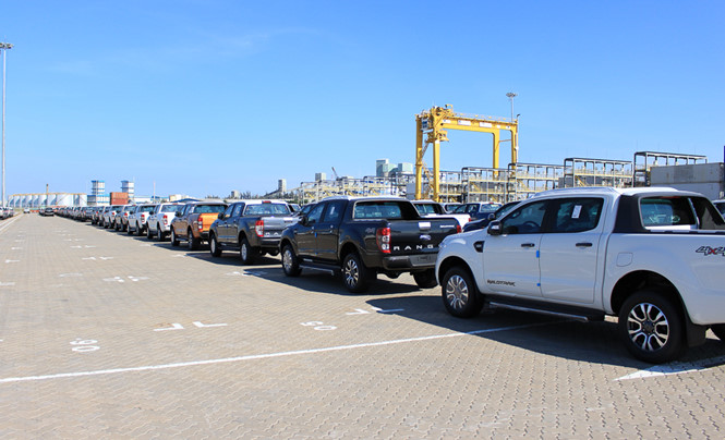 Xe bán tải hưởng thuế nhập khẩu 0% lần lượt trở lại Việt Nam, giá bán không giảm. ẢNH: ĐOÀN THANH