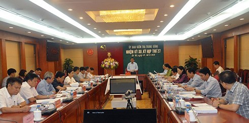 Kỳ họp thứ 27 của Ủy ban Kiểm tra Trung ương