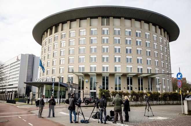 Trụ sở OPCW tại Hague của Hà Lan. (Ảnh: EPA-EFE/TTXVN)