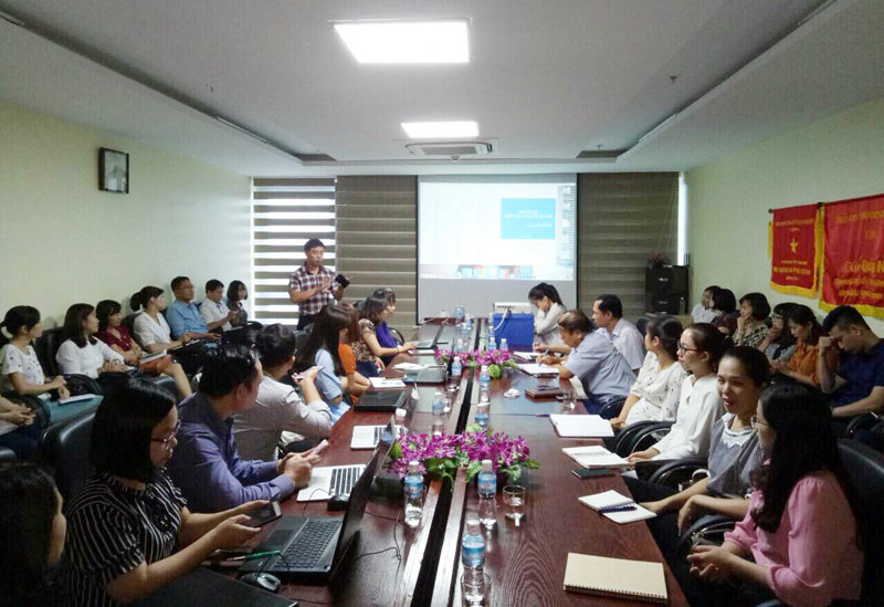 Quang cảnh lớp tập huấn.