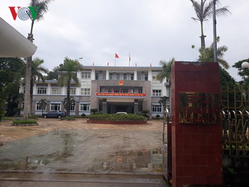 Trụ sở UBND thị xã Bỉm Sơn nơi bà Mai công tác.