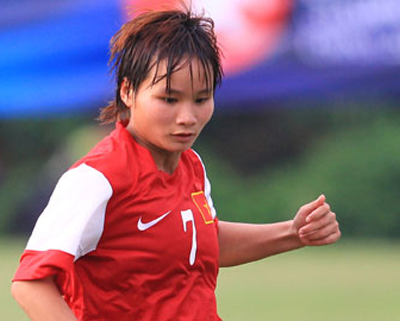 Cầu thủ Nguyễn Thị Vạn.