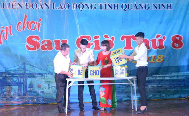 Phần thi Rubik của Công đoàn Công ty TNHH Xay lúa mì VFM Wilmar.