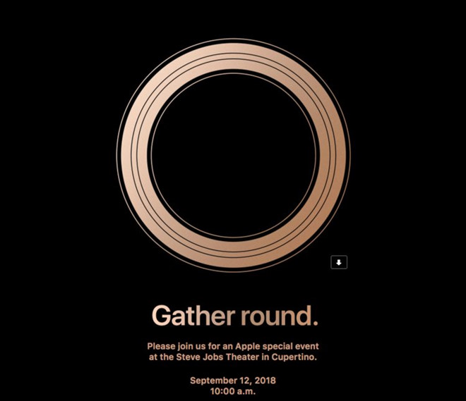 Thư mời tham gia sự kiện ra mắt 3 mẫu iPhone mới. Ảnh: Business Insider.