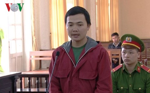 Bị cáo Lê Tiến Dũng tại phiên tòa xét xử