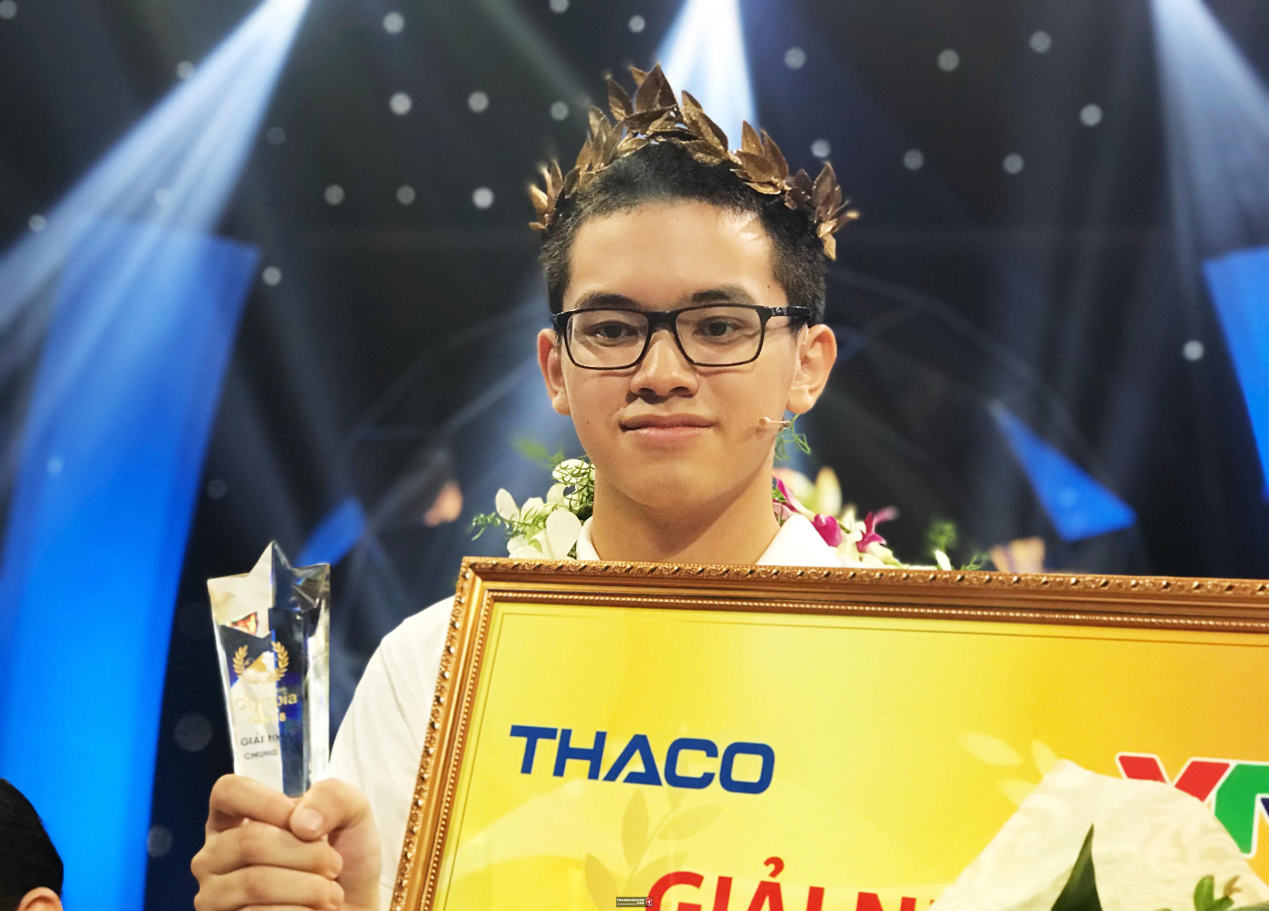 Vô địch chương trình Đường lên đỉnh Olympia là một trong những thành tích của Nguyễn Hoàng Cường.