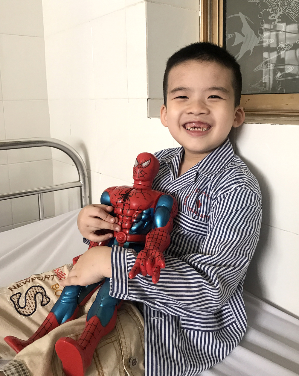 Nụ cười rạng rỡ của Huy Phúc.