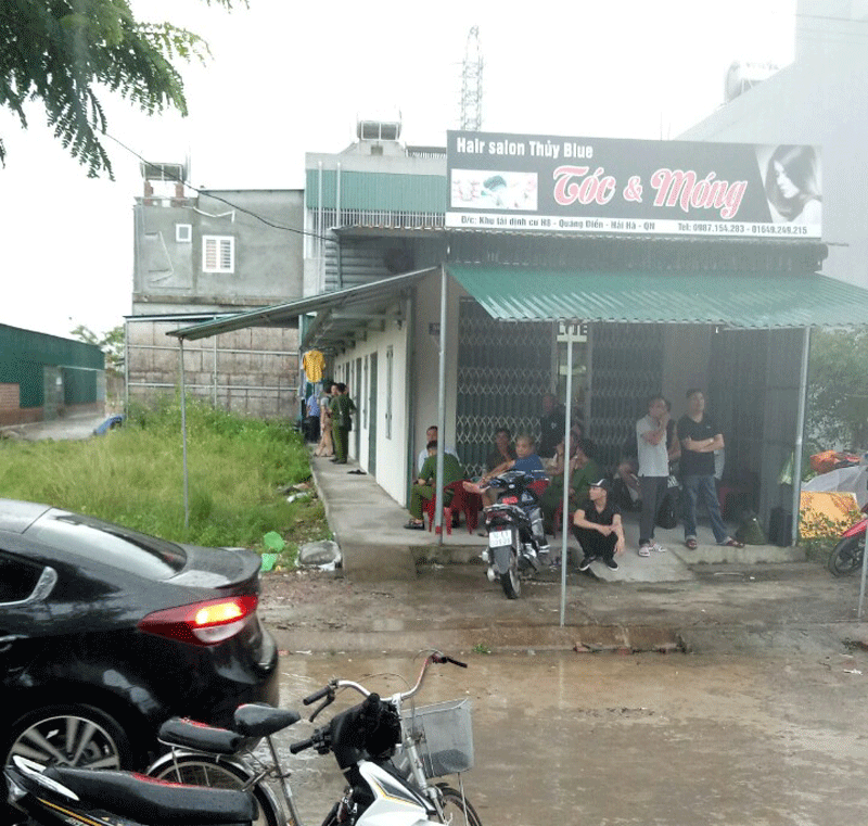 Khu nhà trọ nơi người dân phát hiện Lê Minh Thành tử vong.