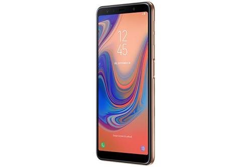 Galaxy A7 (2018) có thể đặt máy quét vân tay ở cạnh.