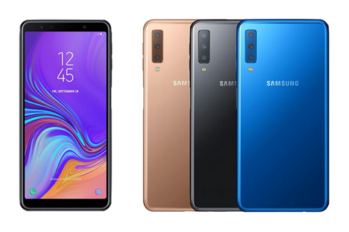 Ảnh rò rỉ được cho là Galaxy A7 (2018).