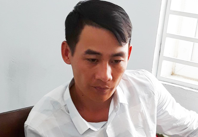 Phong tại cơ quan điều tra. Ảnh: N.P.