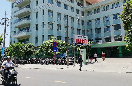 Bệnh viện Đà Nẵng nơi nam du khách đang điều trị. Ảnh: A.B.