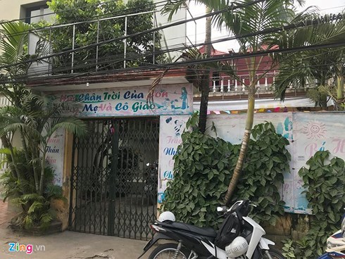 Cơ sở mầm non Hoa Anh Đào, nơi xảy ra vụ việc. Ảnh: Trần Anh.