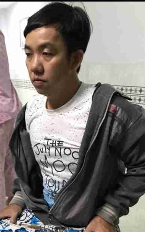 Đối tượng Châu Cường lúc bị bắt