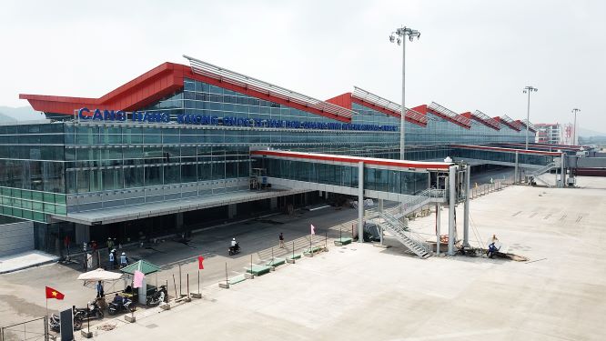 Cảng hàng không quốc tế Vân Đồn đang gấp rút hoàn thiện để đưa vào khai thác