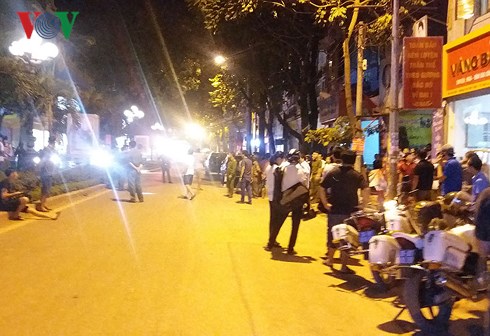 Công an hiện đã phong tỏa hiện trường.