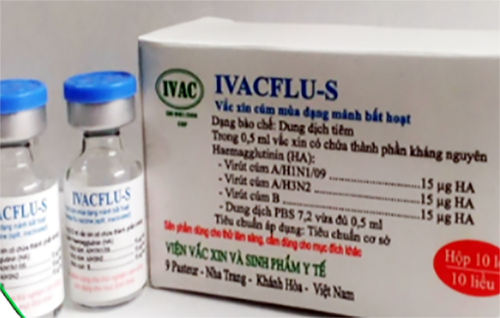 Vắcxin cúm mùa được Việt Nam sản xuất thành công. Ảnh: Phước An