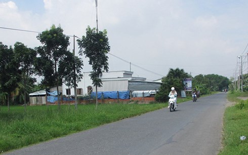 Đoạn đường nơi chị T. bị cướp xe.