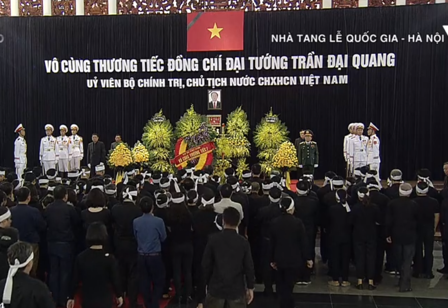 Lễ viếng Chủ tịch nước Trần Đại Quang bắt đầu từ 7 giờ 00 phút, ngày 26/9/2018.