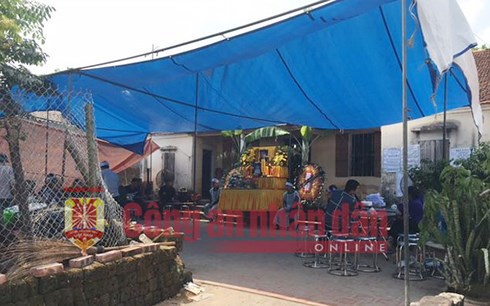 Hiện trường xảy ra vụ thảm án.