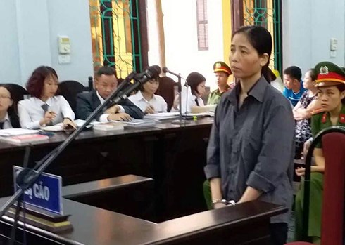 Bị cáo Hoàng Thị Hiền.