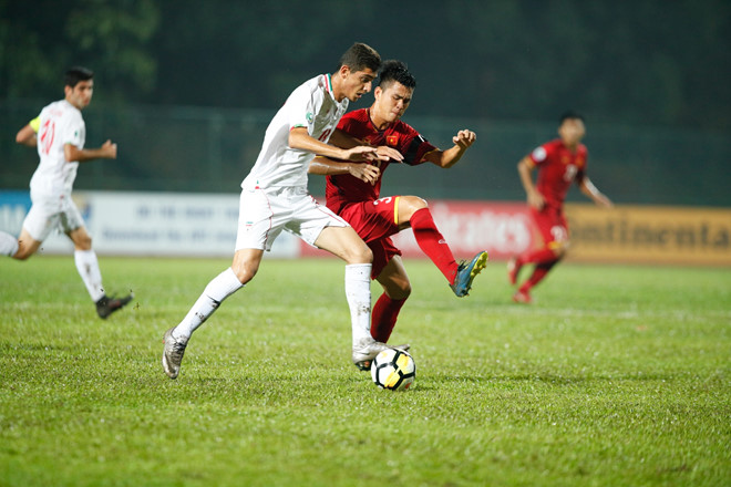U16 Iran có trận thắng đậm nhờ lối chơi phòng ngự phản công đầy khoa học. Ảnh: AFC.