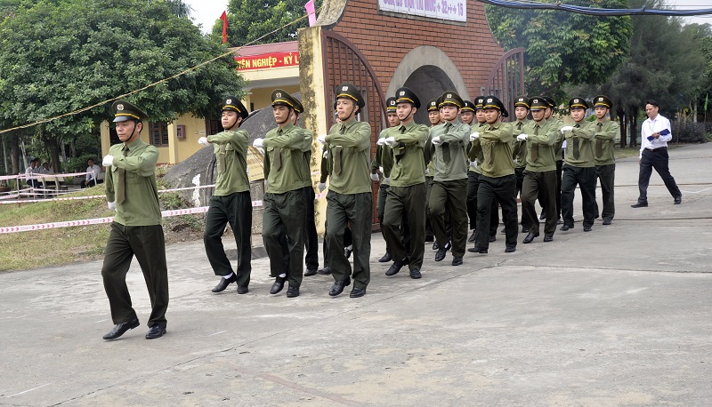 Nội dung khoa mục Điều lệnh đội ngũ.