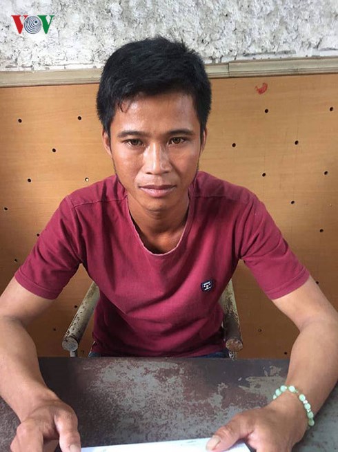Trần Văn Hoa tại cơ quan điều tra.