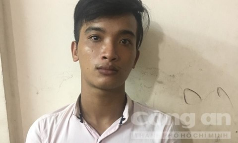 Nguyễn Văn Hòa tại cơ quan công an.