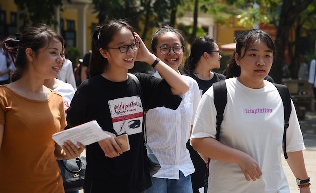 Thí sinh Kỳ thi quốc gia 2018. Ảnh: THUỶ NGUYÊN