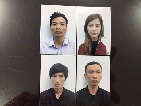 Các đối tượng của đường dây mua bán thận. (Ảnh: Công an cung cấp)