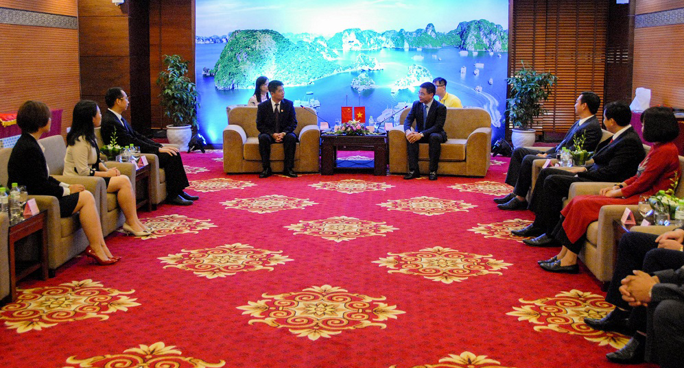 Quang cảnh buổi tiếp.