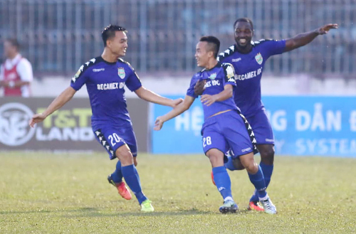Bình Dương liên tục hạ hai đội đứng đầu V-League là Hà Nội và Bình Dương để lên ngôi ở Cup Quốc gia 2018. Ảnh: Lê Đình.
