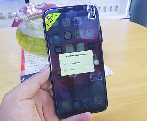 iPhone Xr nhái cho trải nghiệm khá tệ, ứng dụng tự thoát giữa chừng.