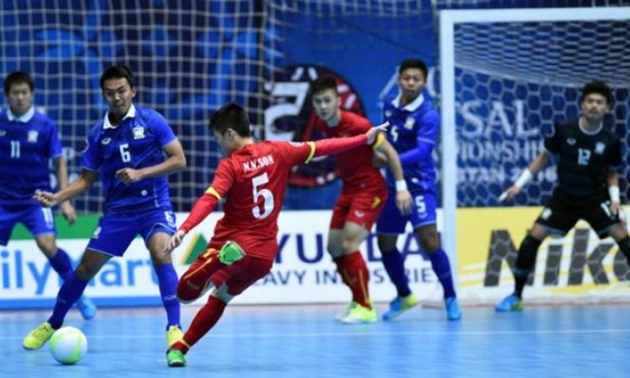  Futsal Việt Nam tiếp tục chung bảng Thái Lan ở giải vô địch Đông Nam Á 2019.