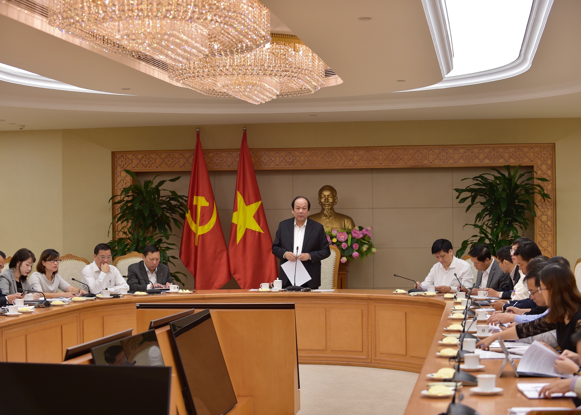 Hình ảnh tại buổi làm việc. Ảnh: VGP/Nhật Bắc