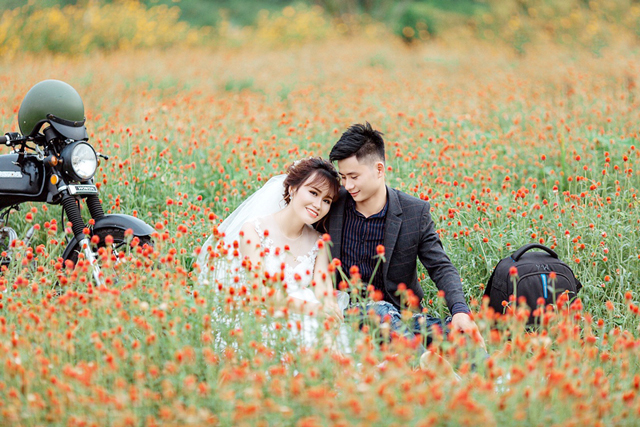 Nhiều cặp đôi đến đây để chụp ảnh cưới