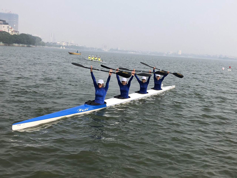 Dù phải tập luyện ở địa điểm không phù hợp thế nhưng đua thuyển Canoeing vẫn mang về 4 HCV Đại hội cho đoàn thể thao Quảng Ninh 