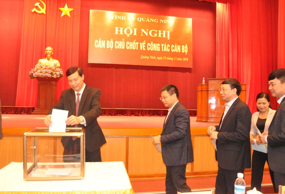 Hội nghị cán bộ chủ chốt của tỉnh bỏ phiếu tín nhiệm bầu bổ sung Uỷ viên BCH Trung ương Đảng