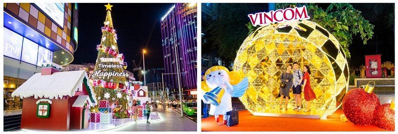 Ánh sáng rực rỡ của Giáng Sinh đã bao trùm hệ thống Vincom toàn quốc.