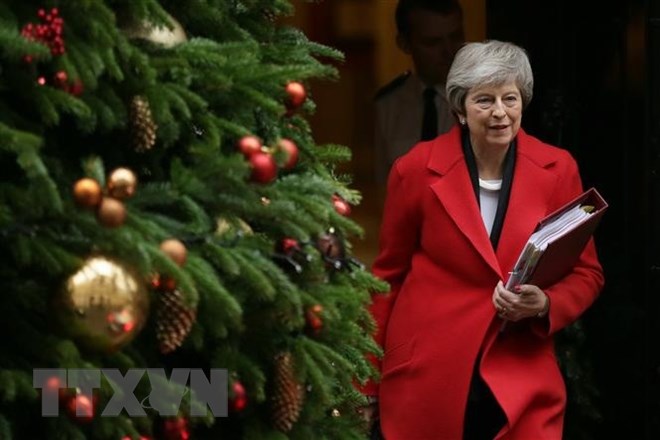 Thủ tướng Anh Theresa May tại thủ đô London. (Nguồn: THX/TTXVN)