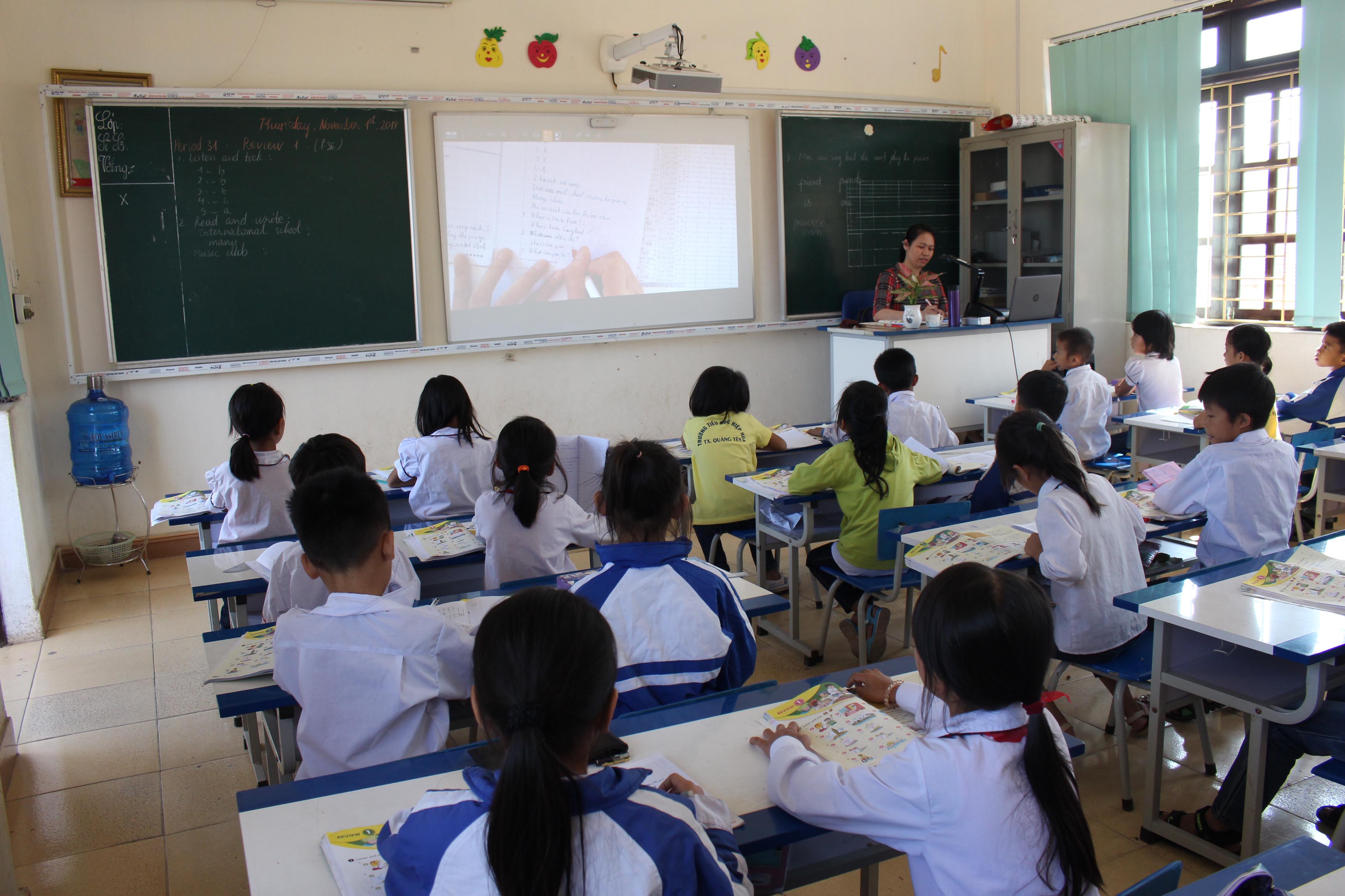 Cơ sở vật chất các trường học trên đại bàn thị xã được đầu tư đồng bộ