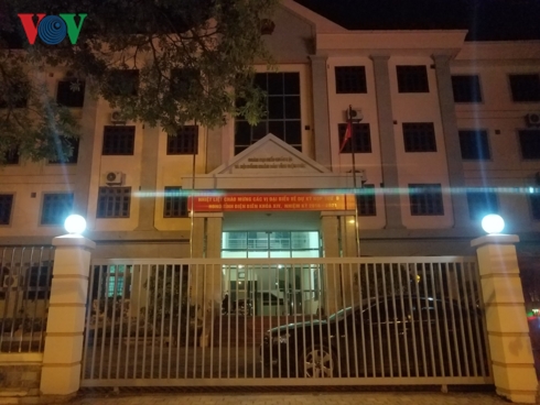 Trụ sở Hội đồng Nhân dân tỉnh Điện Biên nơi xảy ra vụ việc.