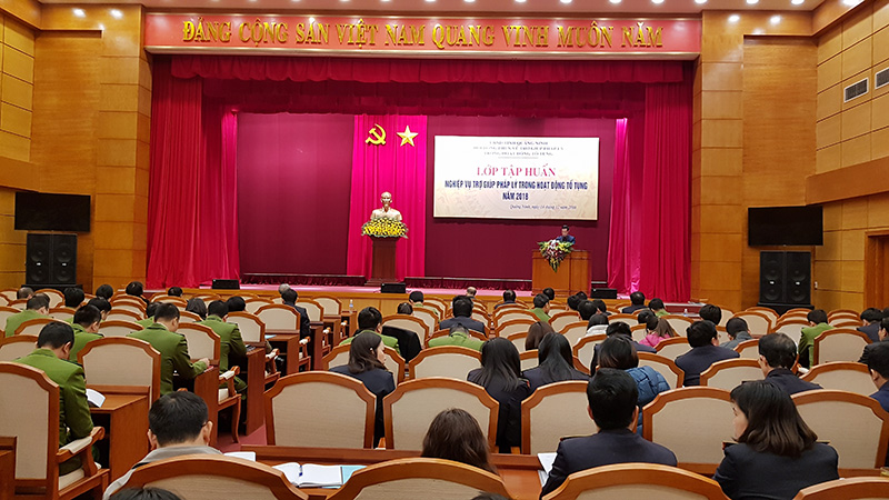 Quang cảnh lớp tập huấn
