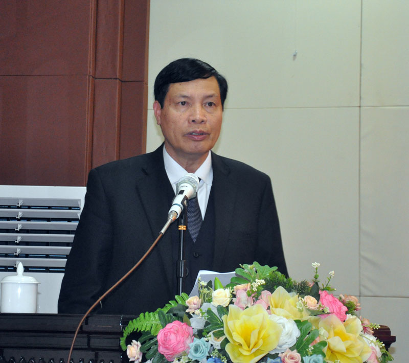 Đồng chí Nguyễn Đức Long, Phó Bí thư Tỉnh ủy, Chủ tịch UBND tỉnh phát biểu chỉ đạo tại hội nghị.