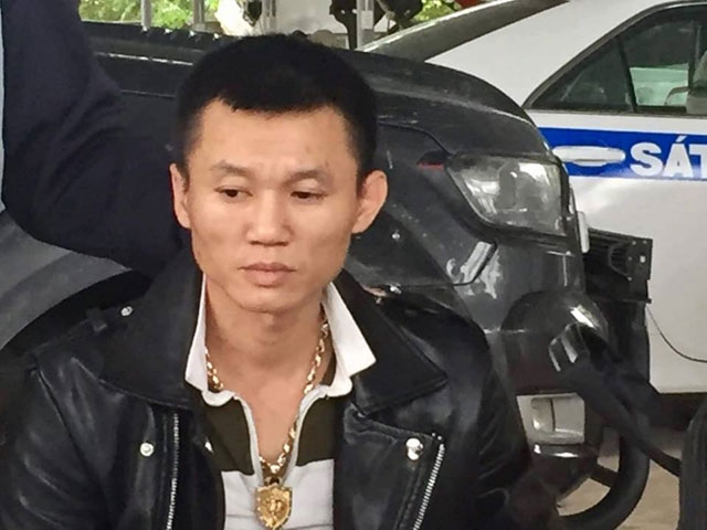 Đối tượng Lương Văn Thường tại cơ quan điều tra.