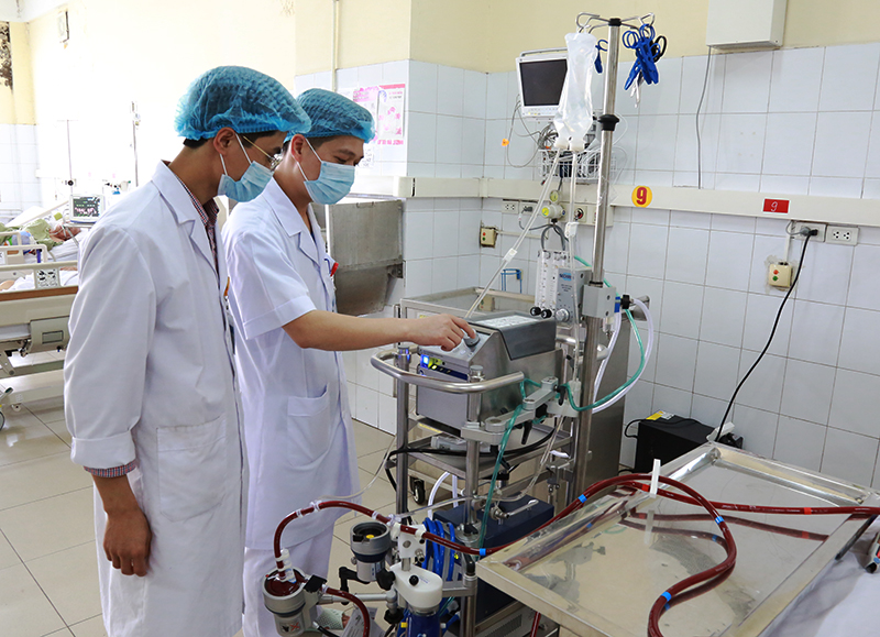 Kỹ thuật ECMO cũng được triển khai hiệu quả tại Bệnh viện Đa khoa tỉnh