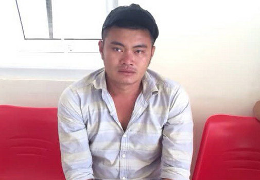 Linh tại cơ quan điều tra. Ảnh: Minh Lộc.
